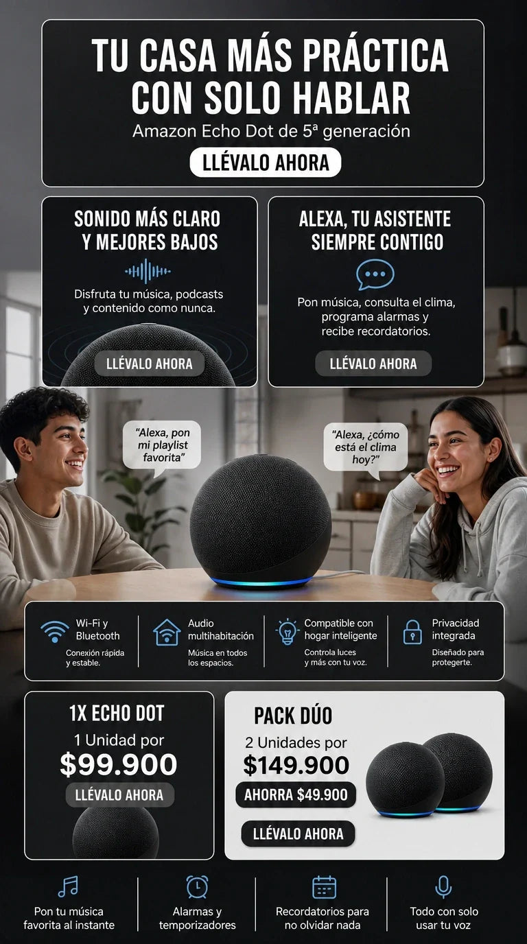 🔥 Parlante Inteligente Alexe – 50% OFF🔥 Una melhor em tecnologia