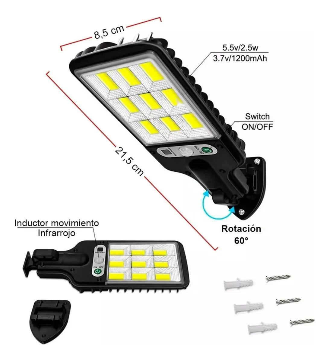 🔥 AHORRA HASTA 80% DE ENERGÍA - SUNLIGHT - Foco Mini Solar Para Exteriores. Promoción Compra 2 por solo $109,900.00